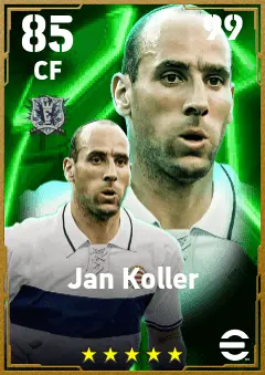 Jan Koller eFootball 2026 player card — 85 OVR CF