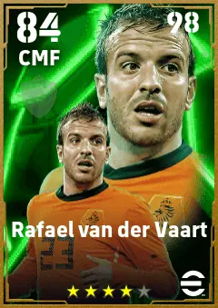 Rafael van der Vaart eFootball 2026 player card — 84 OVR CMF