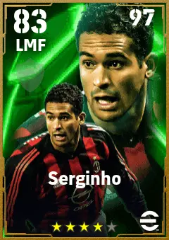 Serginho eFootball 2026 player card — 83 OVR LMF