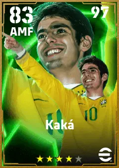 Kaka eFootball 2026 player card — 83 OVR AMF