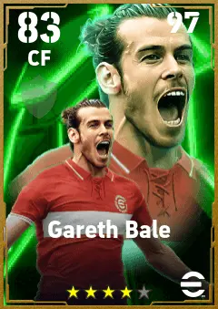 Gareth Bale eFootball 2026 player card — 83 OVR CF