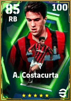 A. Costacurta eFootball 2026 player card — 85 OVR RB