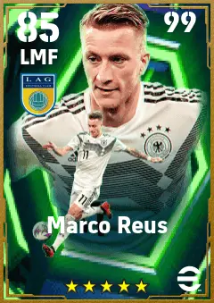 Marco Reus eFootball 2026 player card — 85 OVR LMF