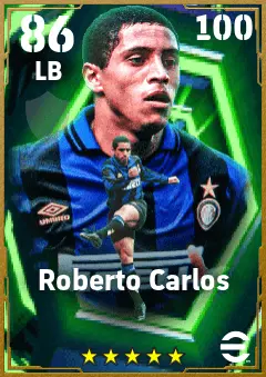 Roberto Carlos eFootball 2026 player card — 86 OVR LB