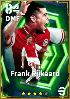 Frank Rijkaard eFootball 2026 player card — 84 OVR DMF