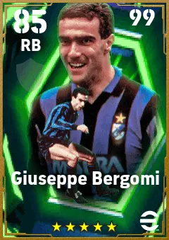 Giuseppe Bergomi eFootball 2026 player card — 85 OVR RB