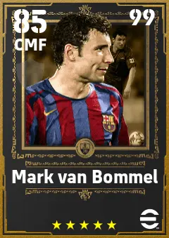 Mark van Bommel eFootball 2026 player card — 85 OVR CMF