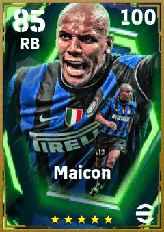 Maicon eFootball 2026 player card — 85 OVR RB