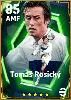 Tomas Rosicky eFootball 2026 player card — 85 OVR AMF