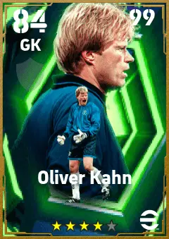 Oliver Kahn eFootball 2026 player card — 84 OVR GK