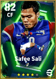 Safee Sali eFootball 2026 player card — 82 OVR CF