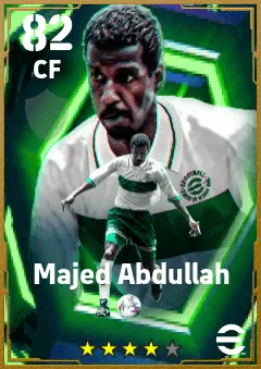 Majed Abdullah eFootball 2026 player card — 82 OVR CF