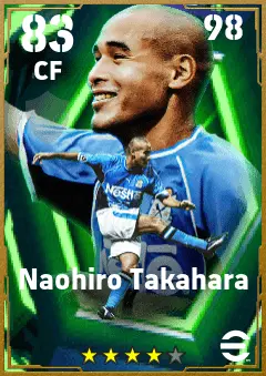 Naohiro Takahara eFootball 2026 player card — 83 OVR CF