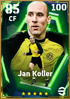 Jan Koller eFootball 2026 player card — 85 OVR CF