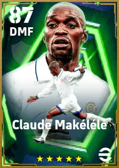 Claude Makelele eFootball 2026 player card — 87 OVR DMF