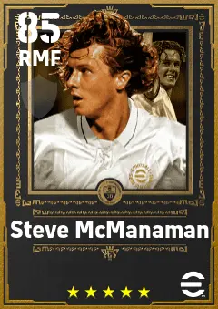 Steve McManaman eFootball 2026 player card — 85 OVR RMF