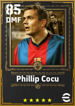 Phillip Cocu eFootball 2026 player card — 85 OVR DMF