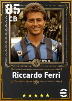 Riccardo Ferri eFootball 2026 player card — 85 OVR CB