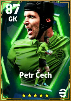 Petr Cech eFootball 2026 player card — 87 OVR GK