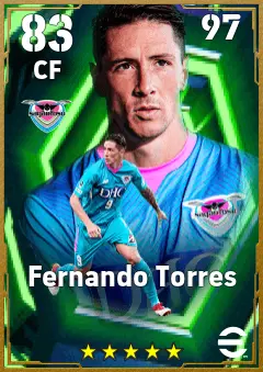 Fernando Torres eFootball 2026 player card — 83 OVR CF