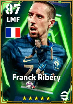 Franck Ribery eFootball 2026 player card — 87 OVR LMF