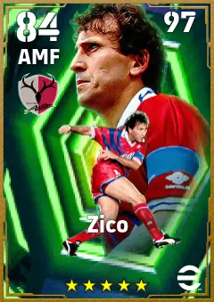 Zico eFootball 2026 player card — 84 OVR AMF