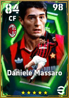 Daniele Massaro eFootball 2026 player card, 84 OVR CF