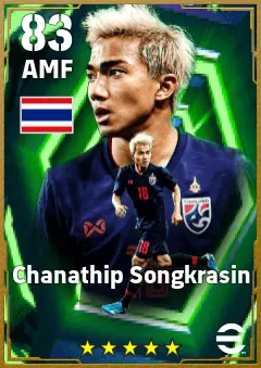Chanathip Songkrasin eFootball 2026 player card — 83 OVR AMF