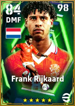 Frank Rijkaard eFootball 2026 player card, 84 OVR DMF