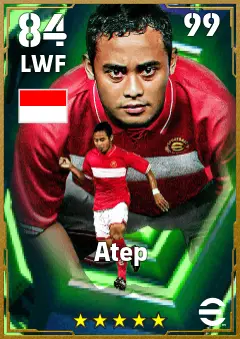 Atep eFootball 2026 player card — 84 OVR LWF