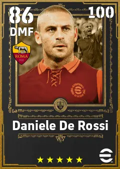 Daniele De Rossi eFootball 2026 player card — 86 OVR DMF
