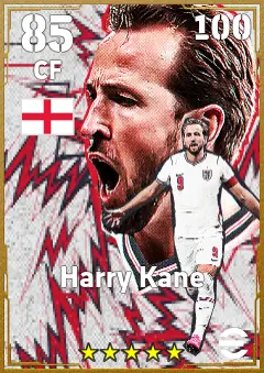 Harry Kane eFootball 2026 player card — 85 OVR CF