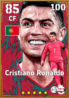 Cristiano Ronaldo eFootball 2026 player card — 85 OVR CF