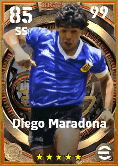 Diego Maradona eFootball 2026 player card — 85 OVR SS