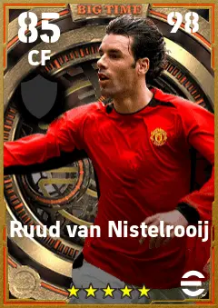 Ruud van Nistelrooij eFootball 2026 player card — 85 OVR CF