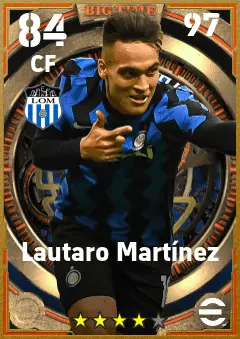 Lautaro Martinez eFootball 2026 player card — 84 OVR CF