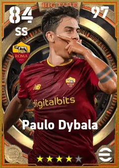Paulo Dybala eFootball 2026 player card — 84 OVR SS
