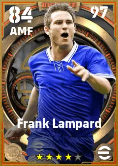 Frank Lampard eFootball 2026 player card — 84 OVR AMF