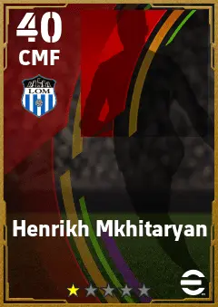 Henrikh Mkhitaryan eFootball 2026 player card — 40 OVR CMF
