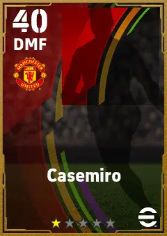 Casemiro eFootball 2026 player card — 40 OVR DMF