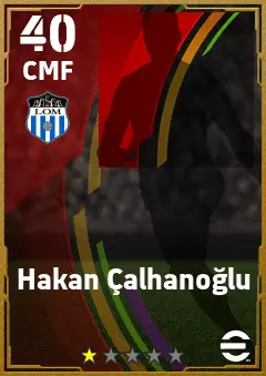 Hakan Calhanoglu eFootball 2026 player card — 40 OVR CMF