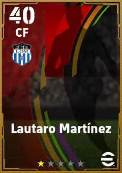Lautaro Martinez eFootball 2026 player card — 40 OVR CF