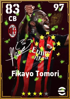 Fikayo Tomori eFootball 2026 player card — 83 OVR CB