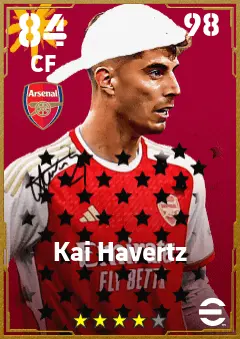 Kai Havertz eFootball 2026 player card — 84 OVR CF