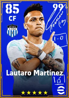 Lautaro Martinez eFootball 2026 player card — 85 OVR CF