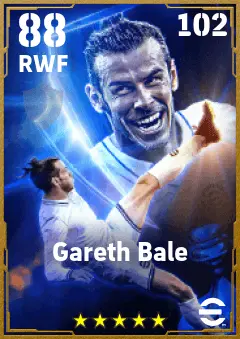 Gareth Bale eFootball 2026 player card — 88 OVR RWF