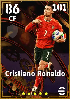 Cristiano Ronaldo eFootball 2026 player card — 86 OVR CF