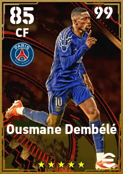 Ousmane Dembele eFootball 2026 player card — 85 OVR CF