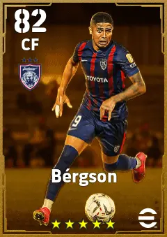Bergson eFootball 2026 player card — 82 OVR CF