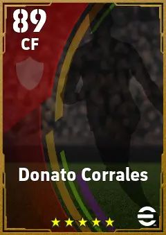 Donato Corrales eFootball 2026 player card — 89 OVR CF